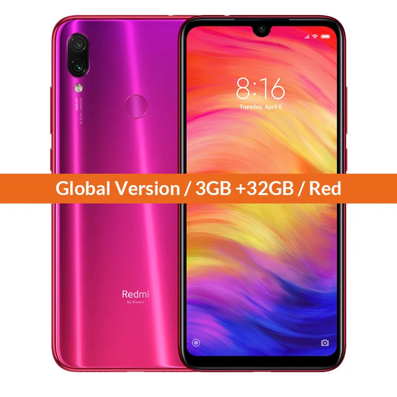 Глобальная версия Xiaomi Redmi смартфон распродажа ограничено количество первый купить первый обслуженный мобильный телефон 1 - Цвет: Note 7 32GB Red
