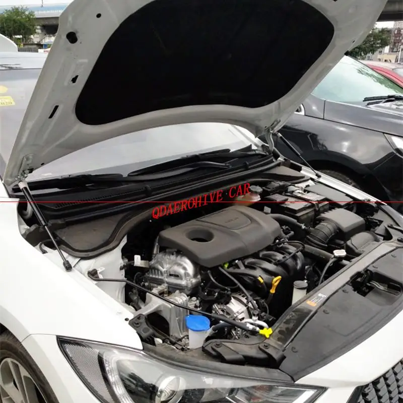 for Hyundai  Elite i20 (GB) 2014-2019 Car Front Hood Bonnet Carbon Fiber Modify Gas Struts Lift Support Shock Damper Absorber