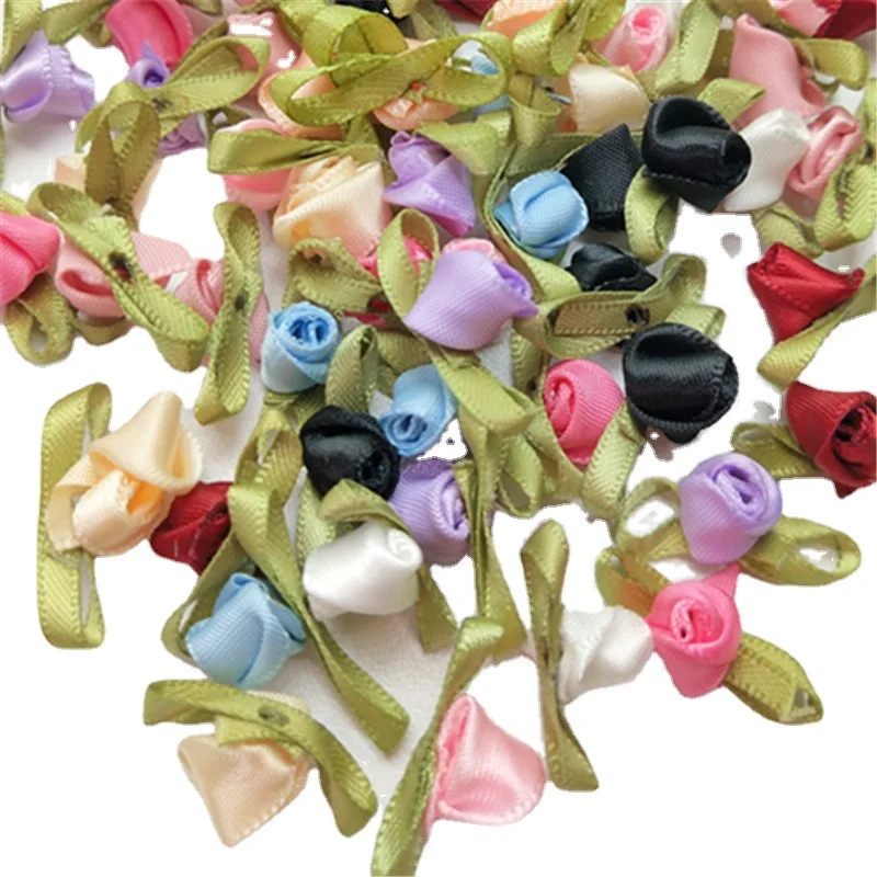 

50 шт., искусственные мини-цветы, 3/8 дюйма