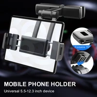 4 7 12 3 inch car headrest tablet mount holder adjustable viewing angle phone tablet holder for devices backseat accessories