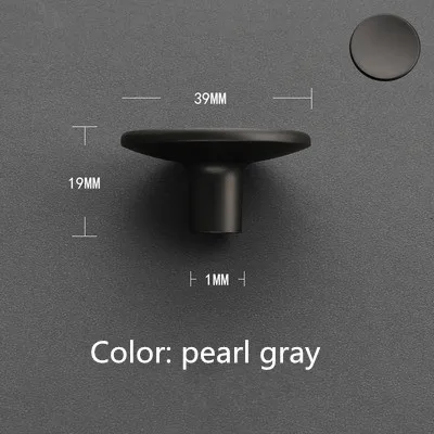 Pearl Gray Жемчужно-серые мебельные ручки из цинкового сплава золотого цвета для ящика, настенные подвесные крючки, европейские дверные ручки и ручки для кухонного шкафа - Цвет: Pearl Gray