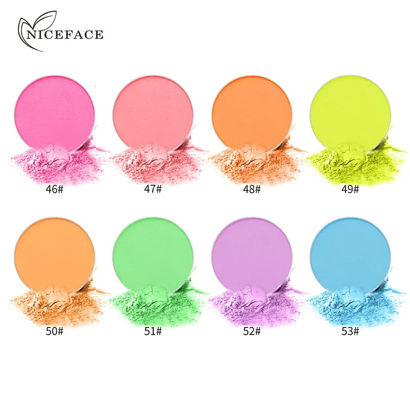 Niceface цветные одиночные тени для век блестящий пигмент макияж водостойкие