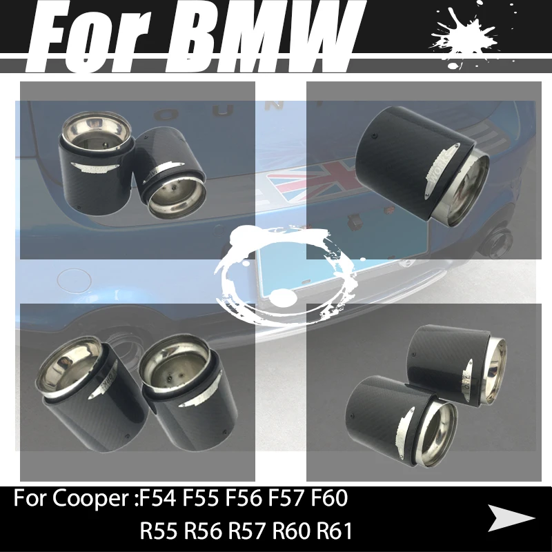 

For BMW MINI Cooper Car Stainless Steel Car Muffler Exhaust Tail Throat Liner pipe car shape exhaust tail pipe muffler tail end
