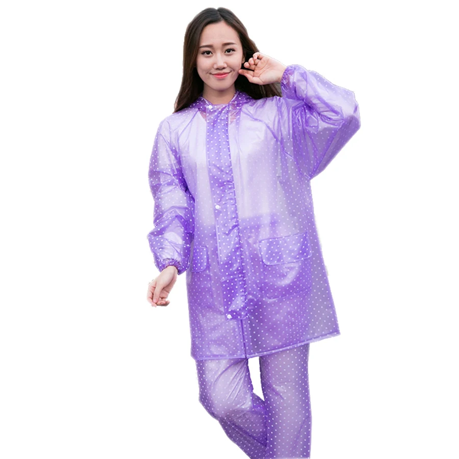 Длинный прозрачный женский дождевик из ПВХ куртка Женский непромокаемый для