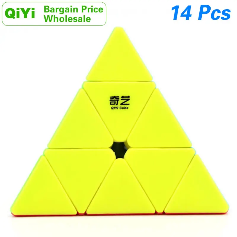 

14PCS QiYi QiMing 3x3x3 Pyramid Magic Cube Set MoFangGe XMD Wholesale Lots Bulk Speed Cube Puzzle