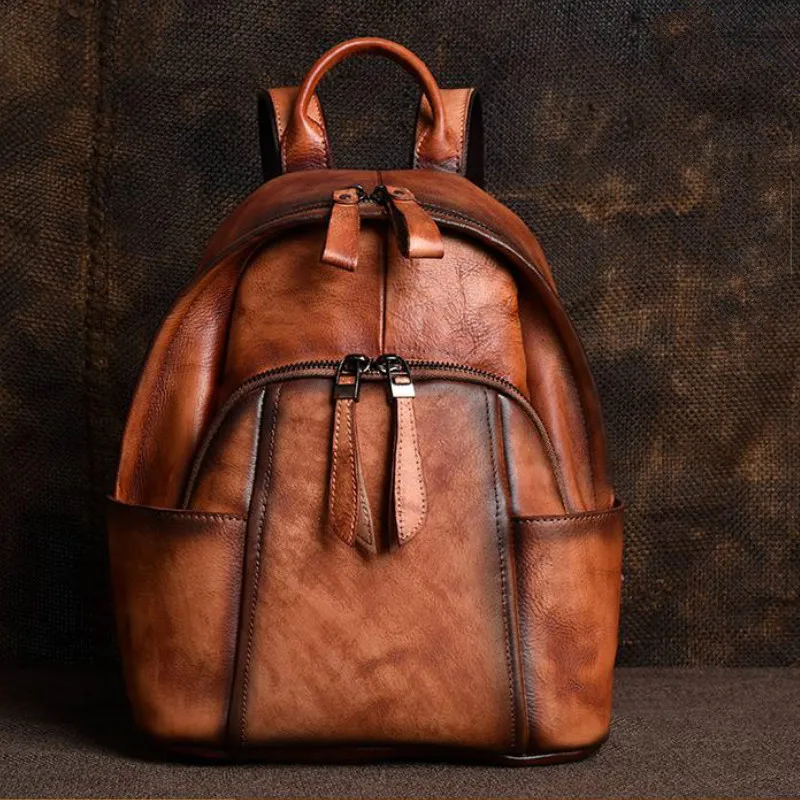 

Рюкзак женский из натуральной кожи, для школы, путешествий, ноутбука