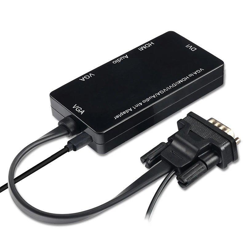 4 в 1 VGA HDMI DVI переходник аудио Выход конвертер для настольных ПК xk88| |