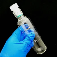 1pcs screw glass pressure flask with tetrafluoro threaded plug%ef%bc%8ctotal phosphorus total nitrogen screw colorimetric tube 10 100ml