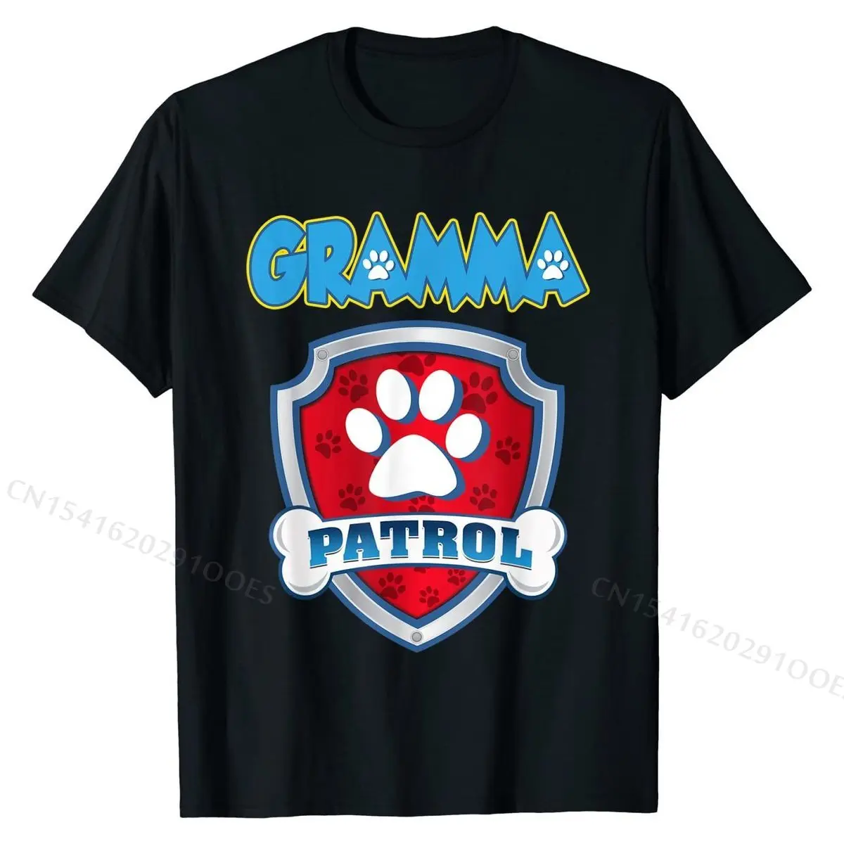 

Gramma Patrol Shirt - Dog Mom Dad Funny Gift Birthday Party T-Shirt Brand Custom Top T-shirts Cotton Tops Shirts for Men Casual