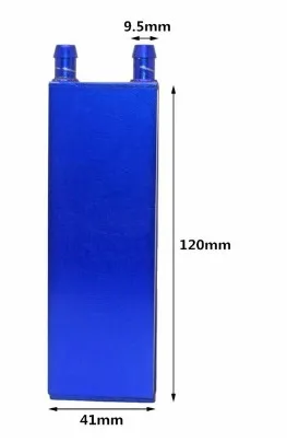 120x41x12mm-A Алюминиевый водяной блок с водяным охлаждением охлаждающий жидкий водяной блок для Промышленное холодильное оборудование кулер - Цвет: 120x41x12mm-A