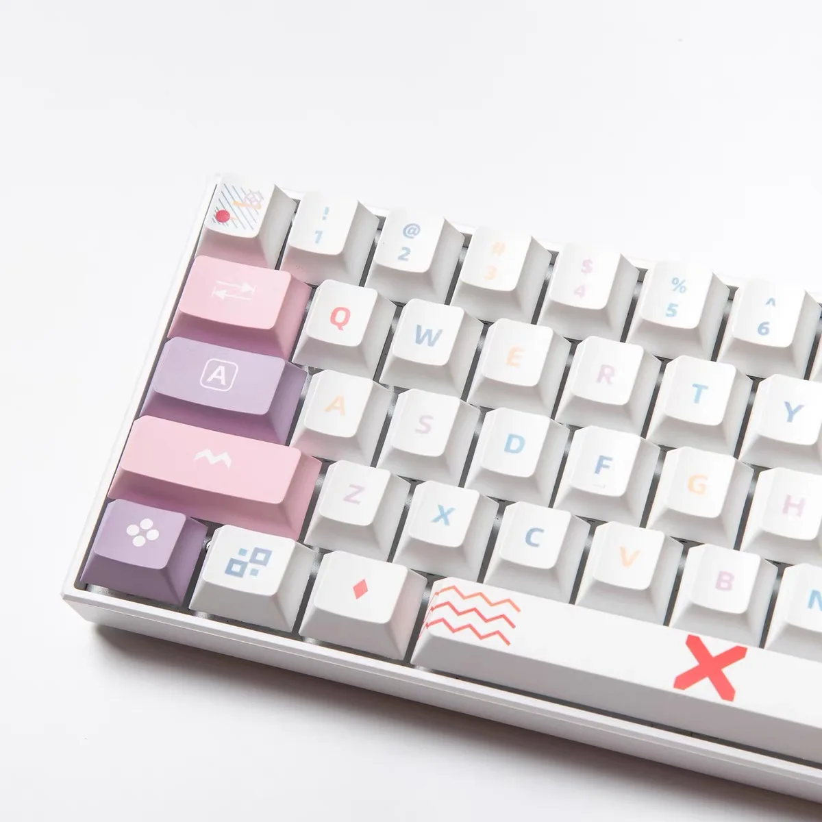 

Механическая игровая клавиатура с 126 клавишами PBT, чернильный профиль, красящие клавиши Sub для Filco Cherry Ducky iKBC GMMK Pro