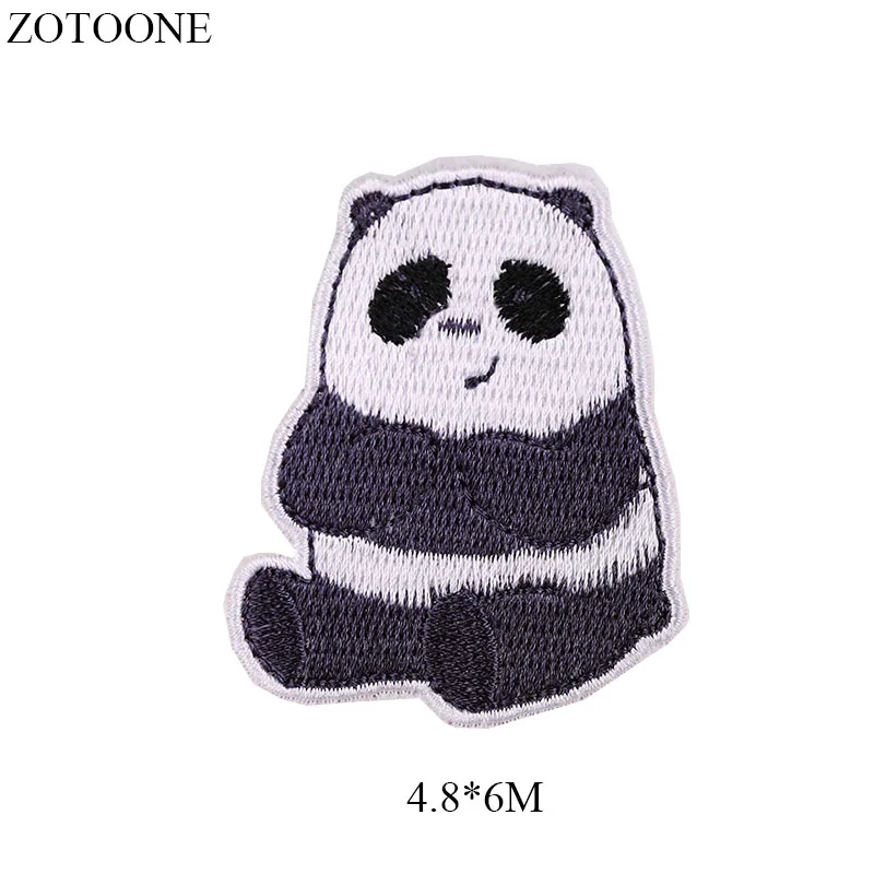 ZOTOONE пришить клеевые заплатки для одежды джинсы с милым медведем передачи тепла