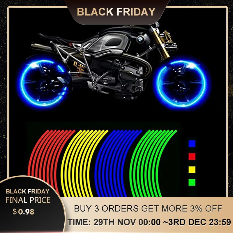 Стикер для мотоцикла полоса ступицы колеса отражатель KTM 150SX XC 200XC W 200EXC 250SX F 400EXC