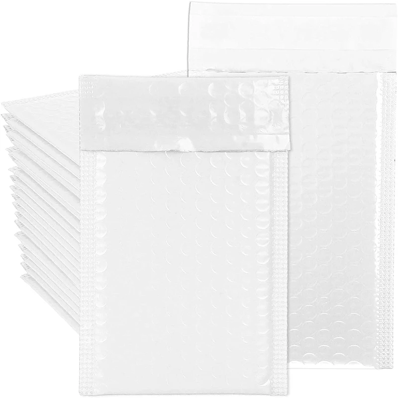 

50PCS White bubble Mailers Padded Envelopes For Mailing Bubble Mailer Packaging Bags For Business Shipping Envelopes
