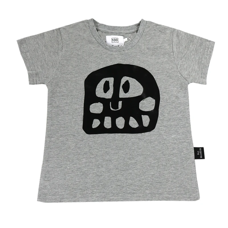 Лето 2020 Модная хлопковая Футболка для мальчиков и девочек топы детская модная