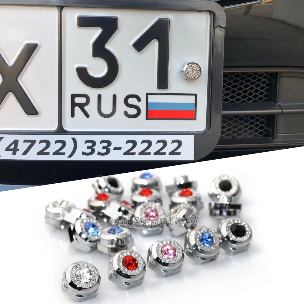Болты FLYJ для рамки номерного знака с резьбой 4 шт. винты bmw audi Hyundai Honda Toyota Lada nissan Benz