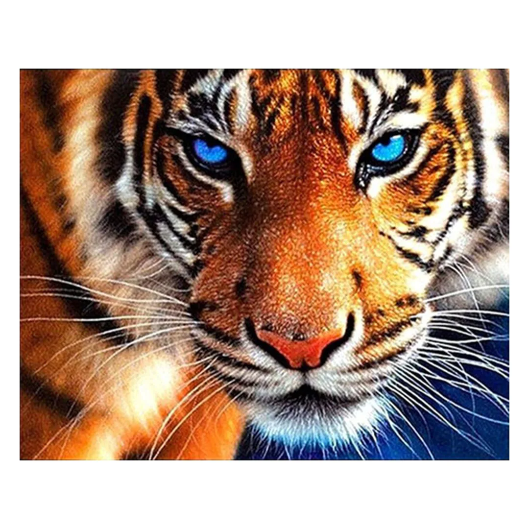 

MEIVN 5D DIY алмазная живопись ожесточенного тигра полная квадратная алмазная вышивка животные со стразами картина набор для рукоделия