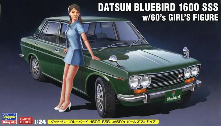 1/24 Hasegawa Plastic Assembly Car Model Toy Nissan Bluebird