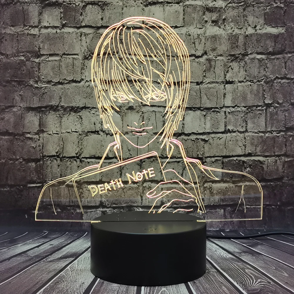 Горячая Распродажа! Классная яркая Фигурка Death Note новый мультяшный ночник Yagami