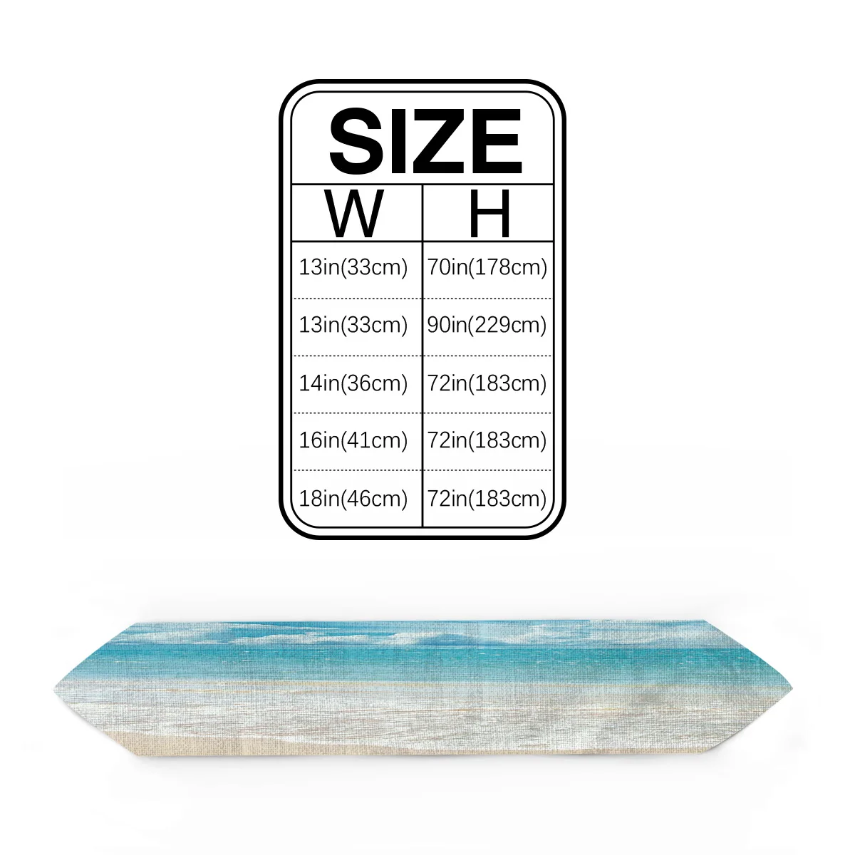 Пляжное небо море настольная дорожка Настольный Флаг украшения для домашней