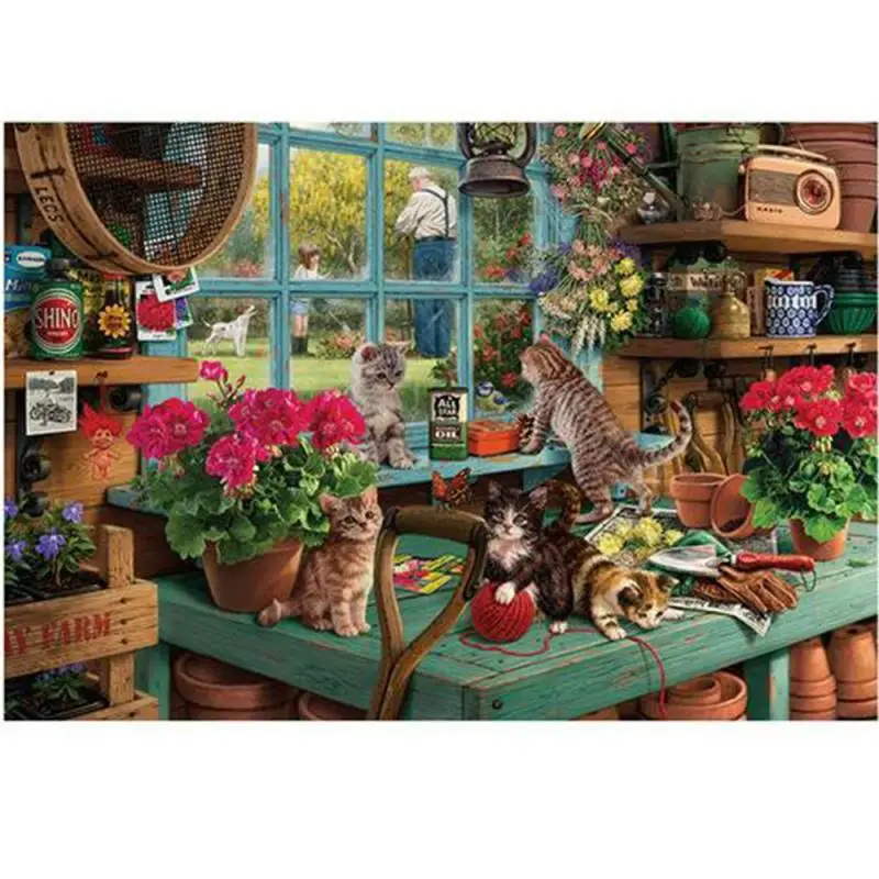 Пазлы деревянные сборки Картина Пейзаж Декор головоломка декомпрессии стресс