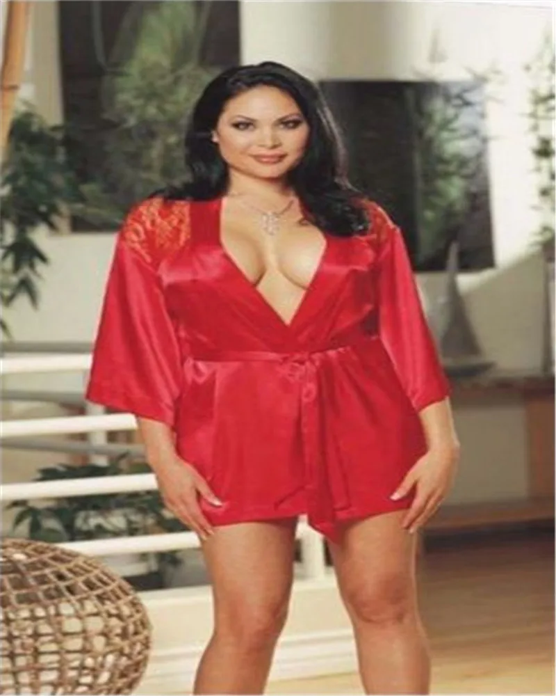 Сексуальное женское белье кружевное ночное ночная рубашка|Халаты| |