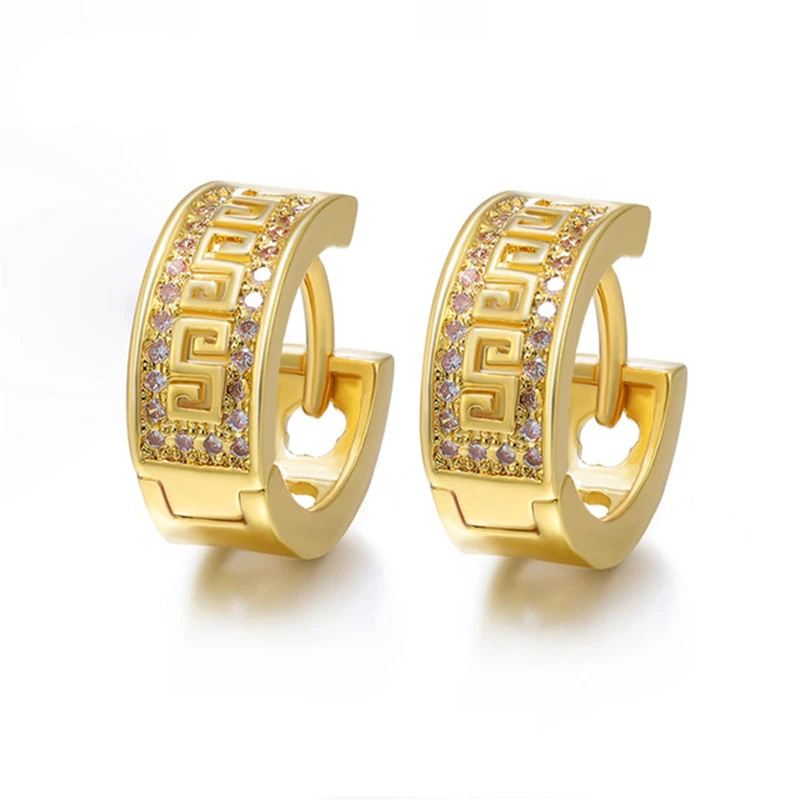 

GRAPES Handmade Micro Pave Zircon Gold/Silver Color Earrings For Women Fashion Women Jewelry Accessories 2021