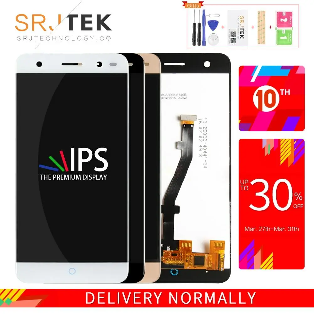 Srjtek экран для ZTE Blade V7 Lite ЖК дисплей полная сборка сенсорный Запасные части