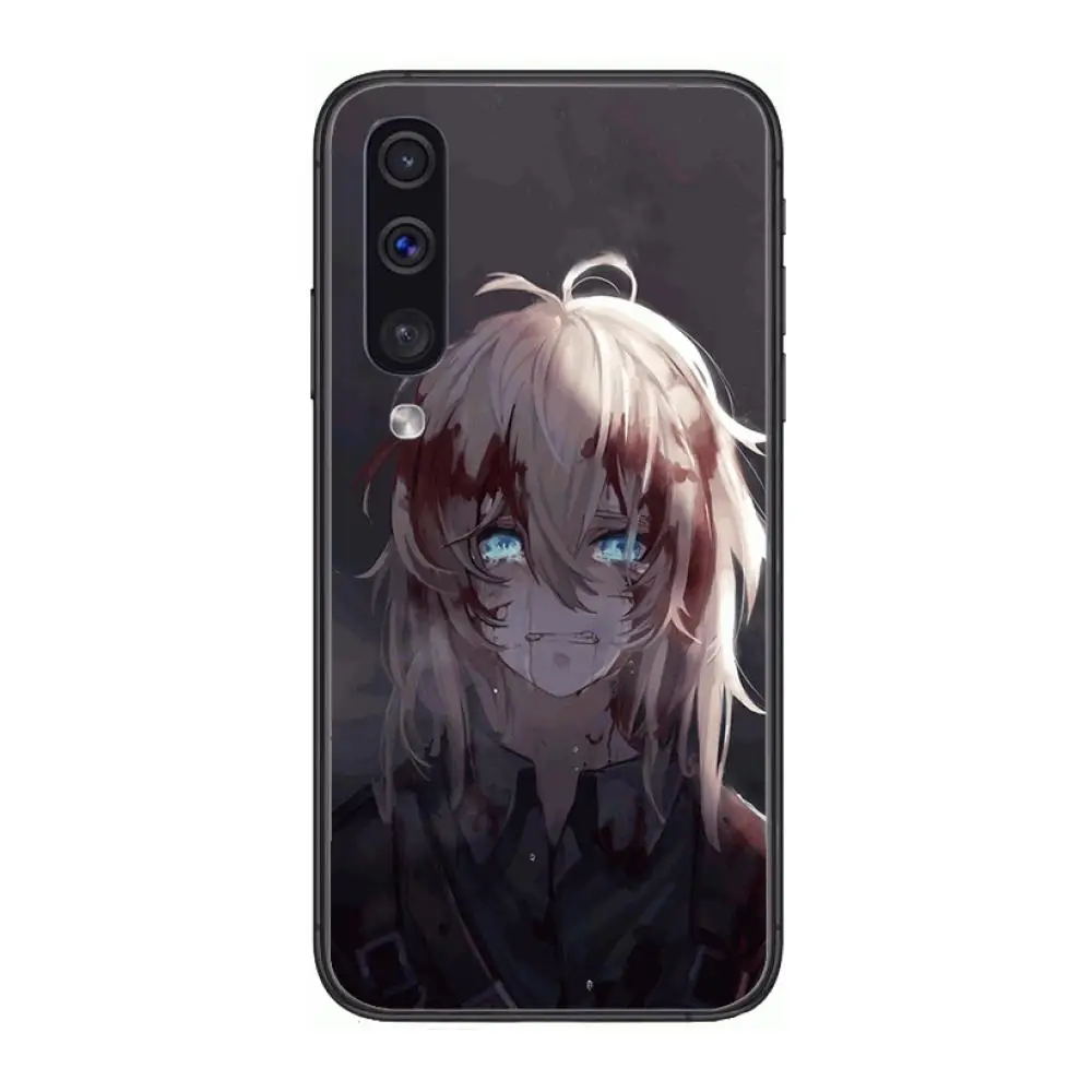 

violet evergarden style Phone Case Hull For Samsung Galaxy A 3 5 6 7 8 9 E 2018 Plus 2017 E S Black Shell Art Cell Cover TPU
