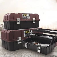 stackable plastic tool case compact organiser portable tool kit with storage case repair tool porta attrezzi home repair dk50tb
