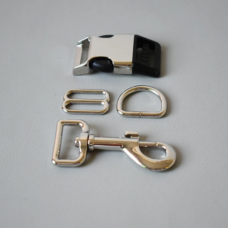 

Набор из 8 кнопок 4 раза металлические съемные пряжки D-образные кольца Слайдеры для ошейника кошки собаки регулируемые пряжки DIY Швейные аксессуары 100