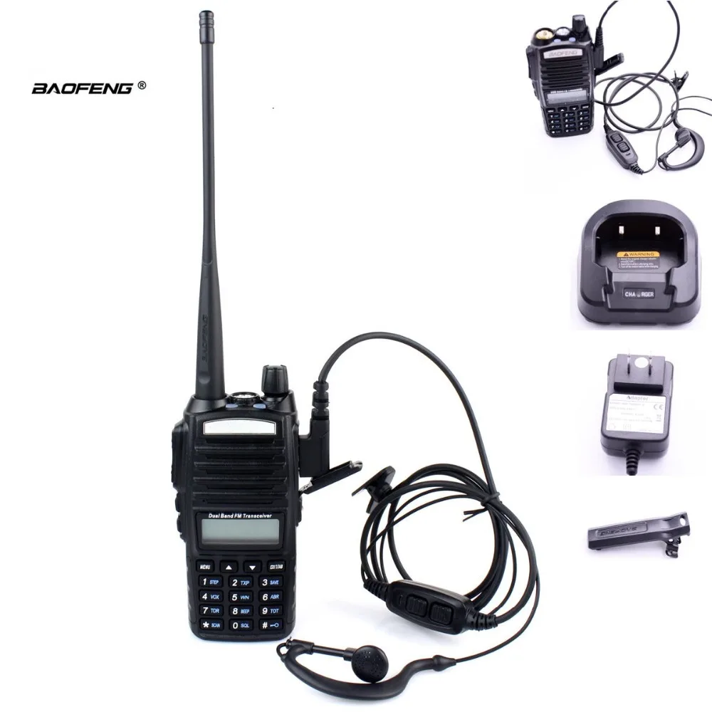 2pcs  walkie talkie BaoFeng UV-82 Portable Ham CB Radio 136-174/400-520 MHz FM Two way cb Radio comunicador walkie talkie рация