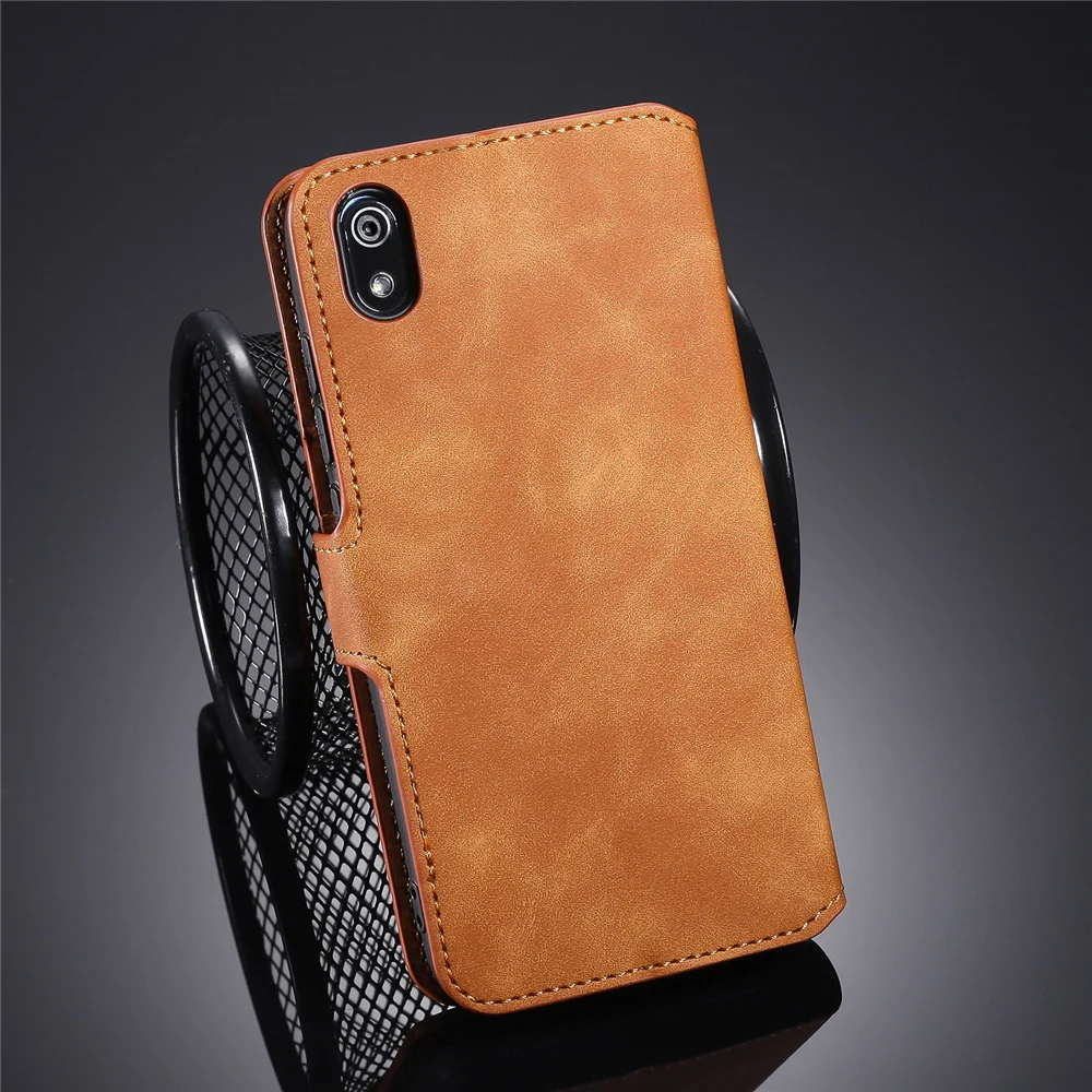 Logo Luxury Case for Redmi 8 7 7A& Note Pro 6 6A Leather Cover K20 Flip Book for Mi xiaomi A2 lite Y3 Wallet Skin touch Shell