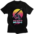 Винтажная Мужская футболка 90s с Аниме Манга берзер, мягкая хлопковая Футболка с кишками, футболка с изображением меча, чудовища, грифффита, футболка с коротким рукавом гэтсу, подарок