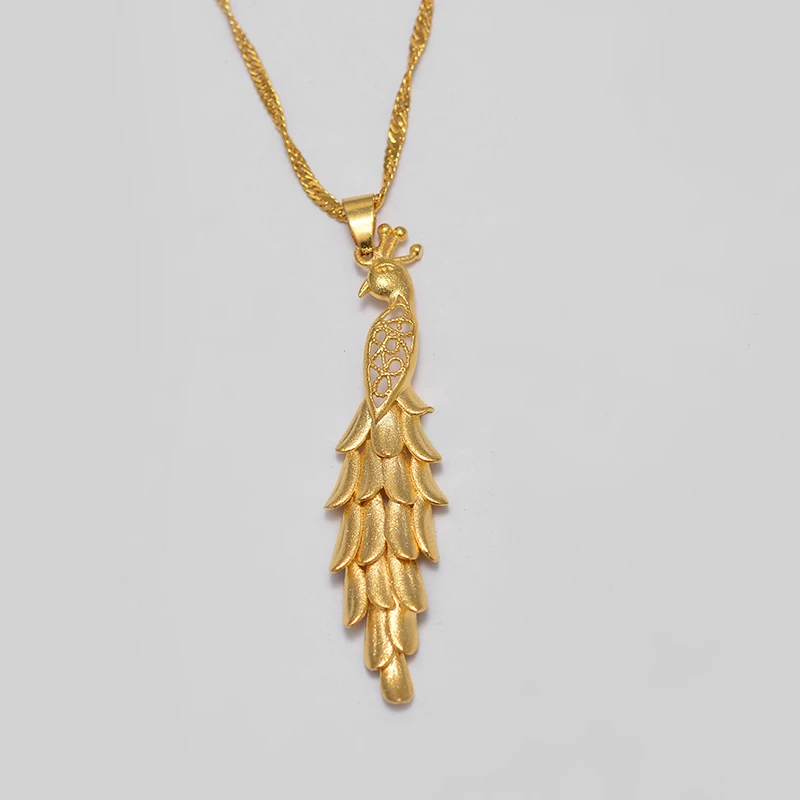 Колье с подвеской в арабском стиле Феникса золотого цвета для мужчин и женщин |