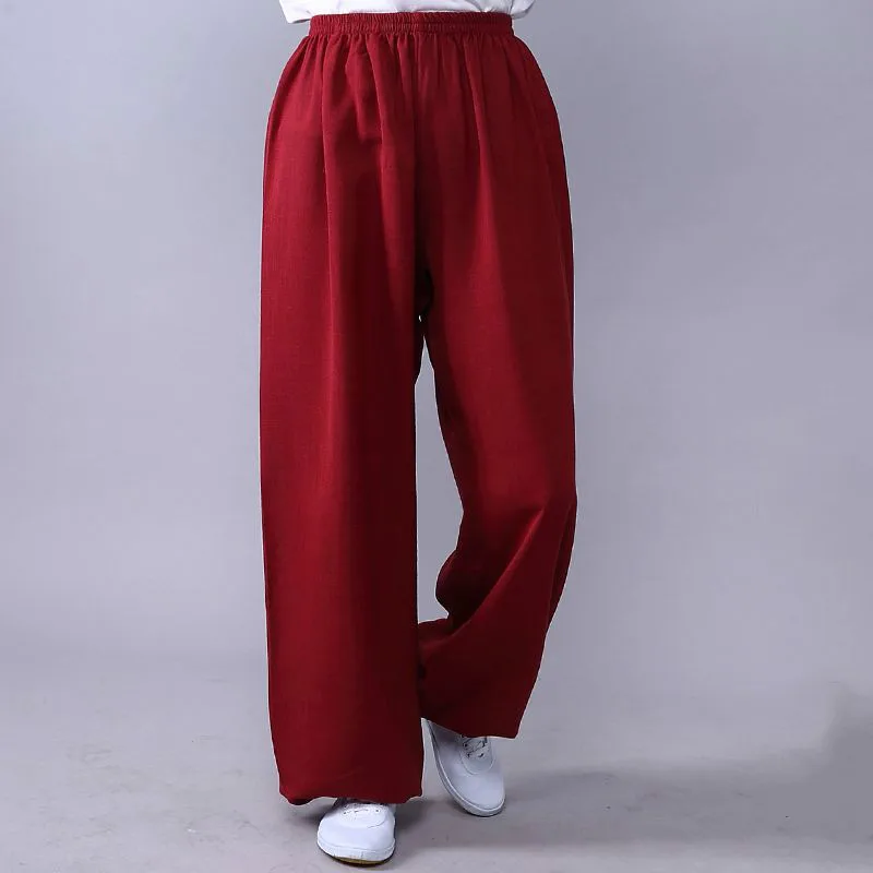 Thick Cotton Tai Chi Kung Fu Pants Shaolin Wushu Martial Arts Wing Chun Trousers Yoga | Спорт и развлечения