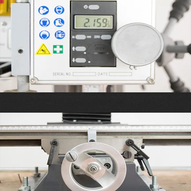 Сверлильный и фрезерный станок Рабочий стол 700*180 мм 1100 Вт мощный с двигателем |