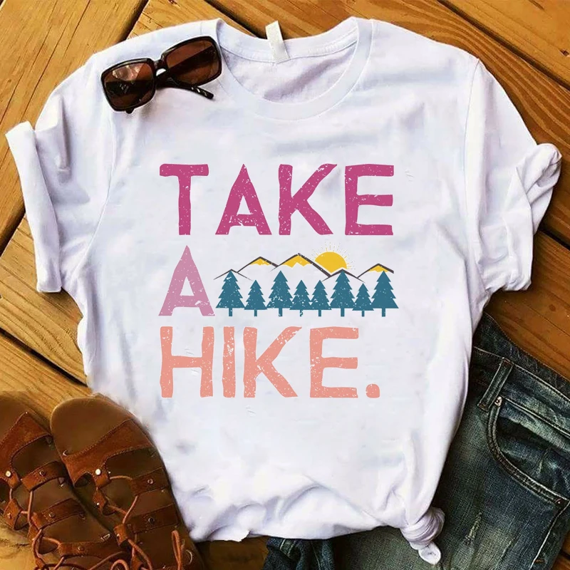 

Women Lady T Shirt Find Your Road Printed Tshirt Ladies Short Sleeve Loose Tee Shirt Women Female Tops Clothes Graphic T-shirt