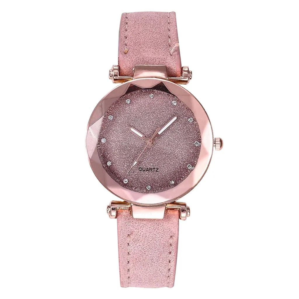 Часы женские кварцевые под розовое золото модные наручные подарок для - Фото №1
