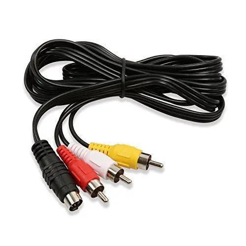 1 шт. 5 футов 4 Pin S-видео штекер к 3 RCA AV Аудио Видео адаптер кабель DVD pc TV | Электроника