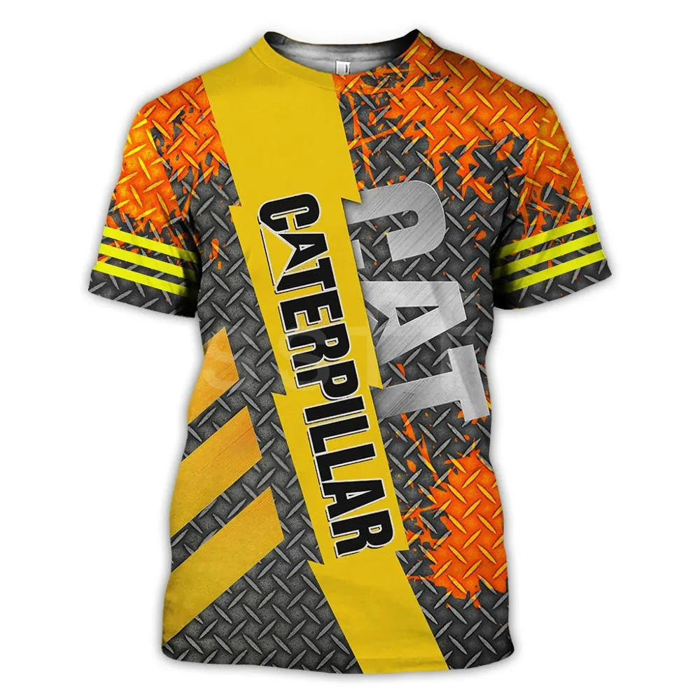 Футболка Мужская/женская с коротким рукавом оборудование для экскаватора