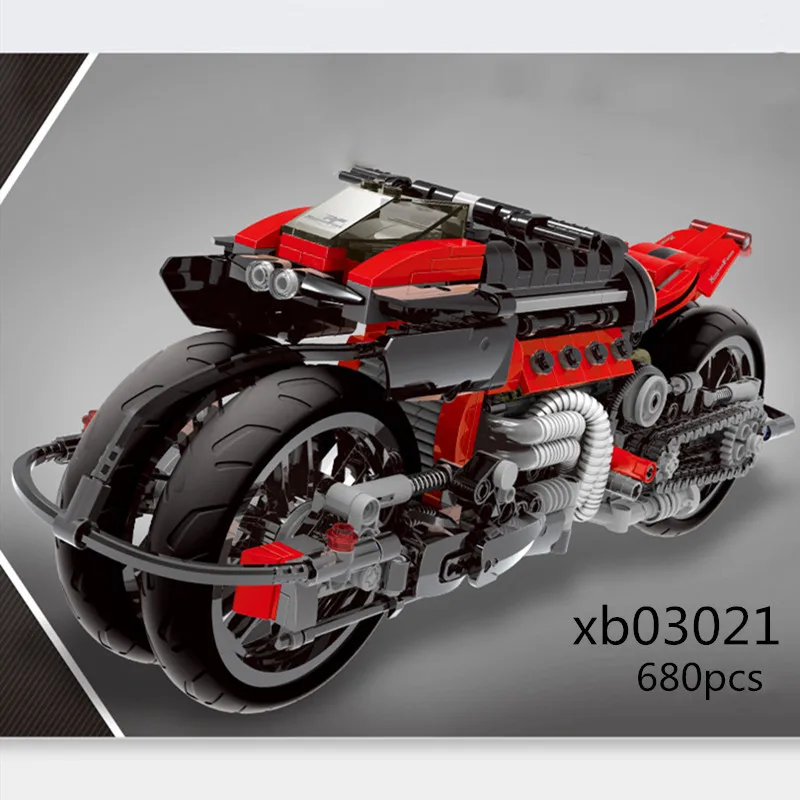XINGBAO LepinED Technic MOC R1200 GS тяжелый мотоцикл модель строительные блоки игрушки для