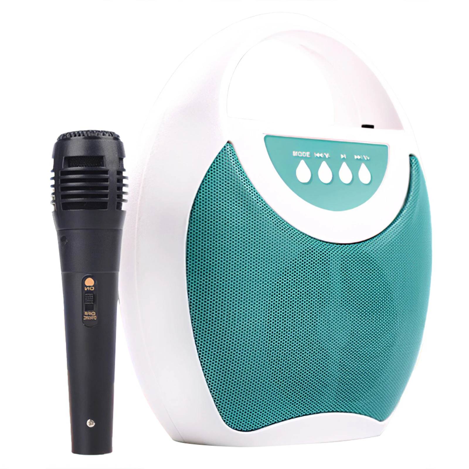 

Speaker Microphone BT/Memory Card/USB Connectivity Lights Toys for Children Kids Karaoke Machine Rechargeable Portable Karaoke