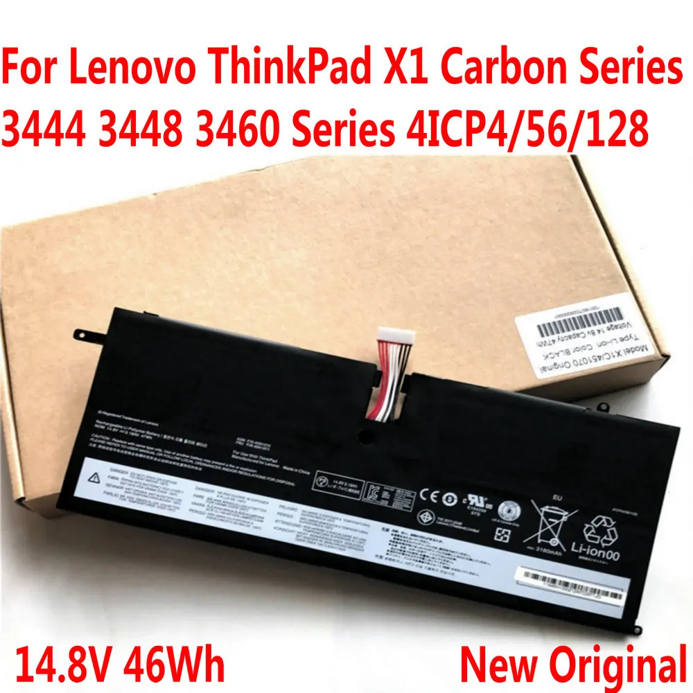 Оригинальный аккумулятор 45N1071 45N1070 для ноутбука Lenovo ThinkPad X1 Carbon Series 3444 3448 3460 4ICP4/56/128