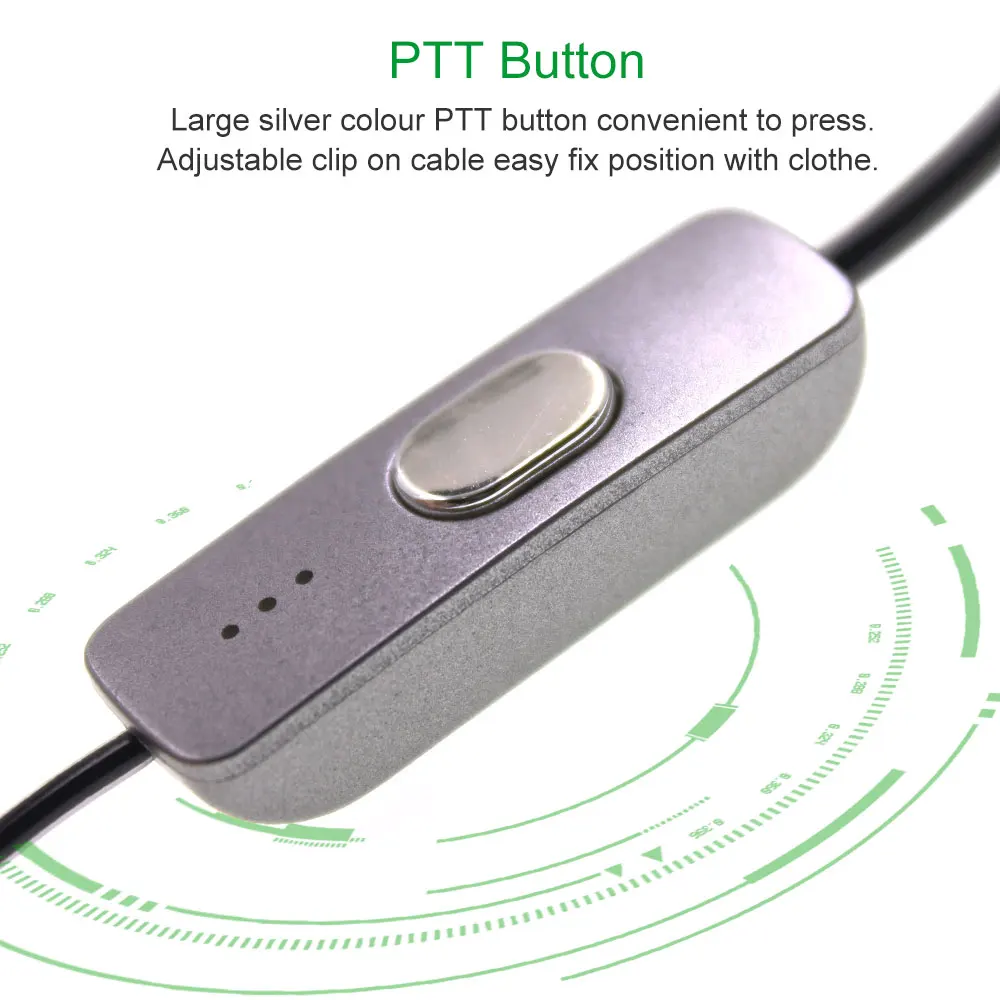 2 шт. AT BFT1 для безопасности гарнитура с воздушной трубкой Акустическая трубка