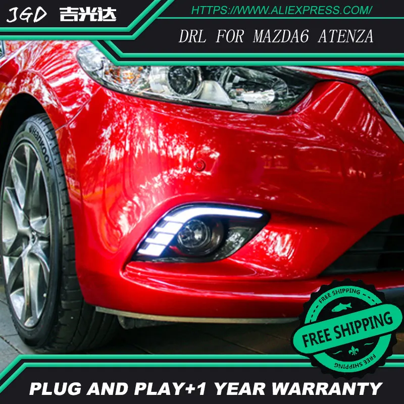 2 шт. автомобильные светодиодсветодиодный дневные ходовые огни для Mazda 6 Mazda6 Atenza