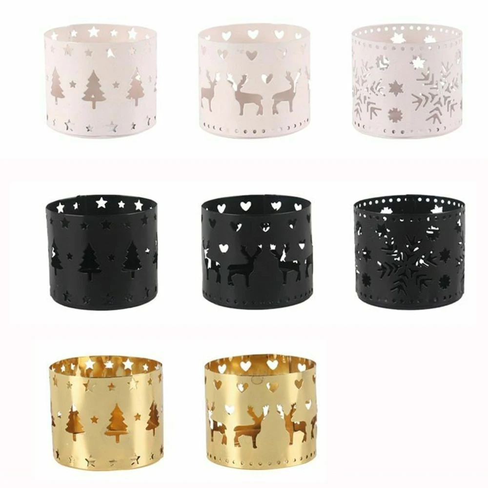 Рождественский полый подсвечник Lron Рождественское украшение для дома