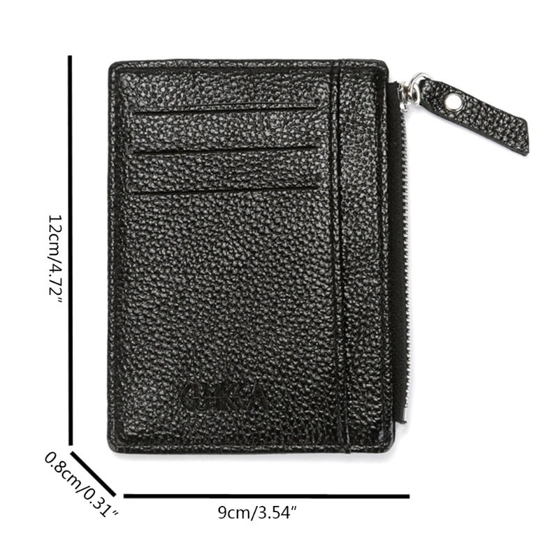 

Fashion Unisex Small PU Leather Wallet Coin Purse Credit Card Holder Business Change Pocket Case suporte de carto