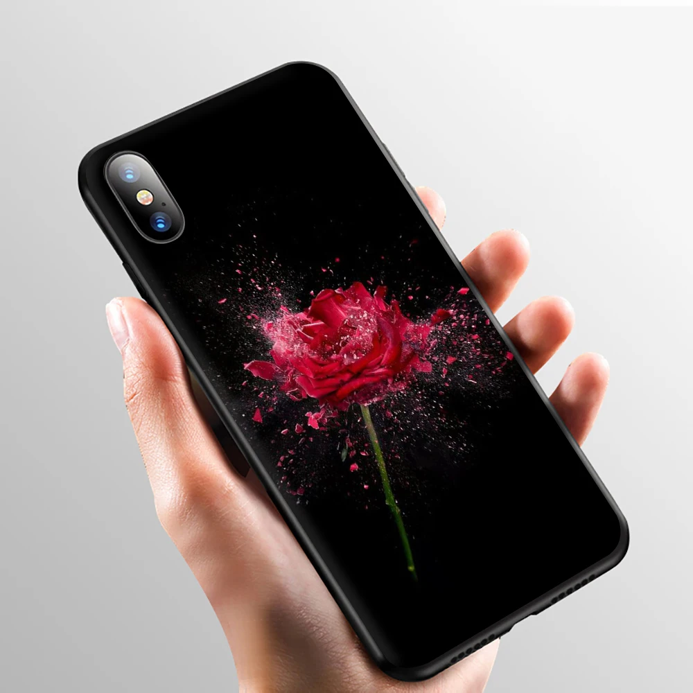 Светящийся в темноте красивый силиконовый чехол для телефона iphone 5 5S SE 2020 6 6S 7 8 plus X