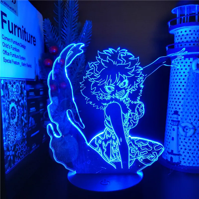 

Boku no Hero Academia Ashido Mina Acrylic 3d Lamp for Home Room Decor Lighting Child Gift MY HERO ACADEMIA LED Night Light Anime